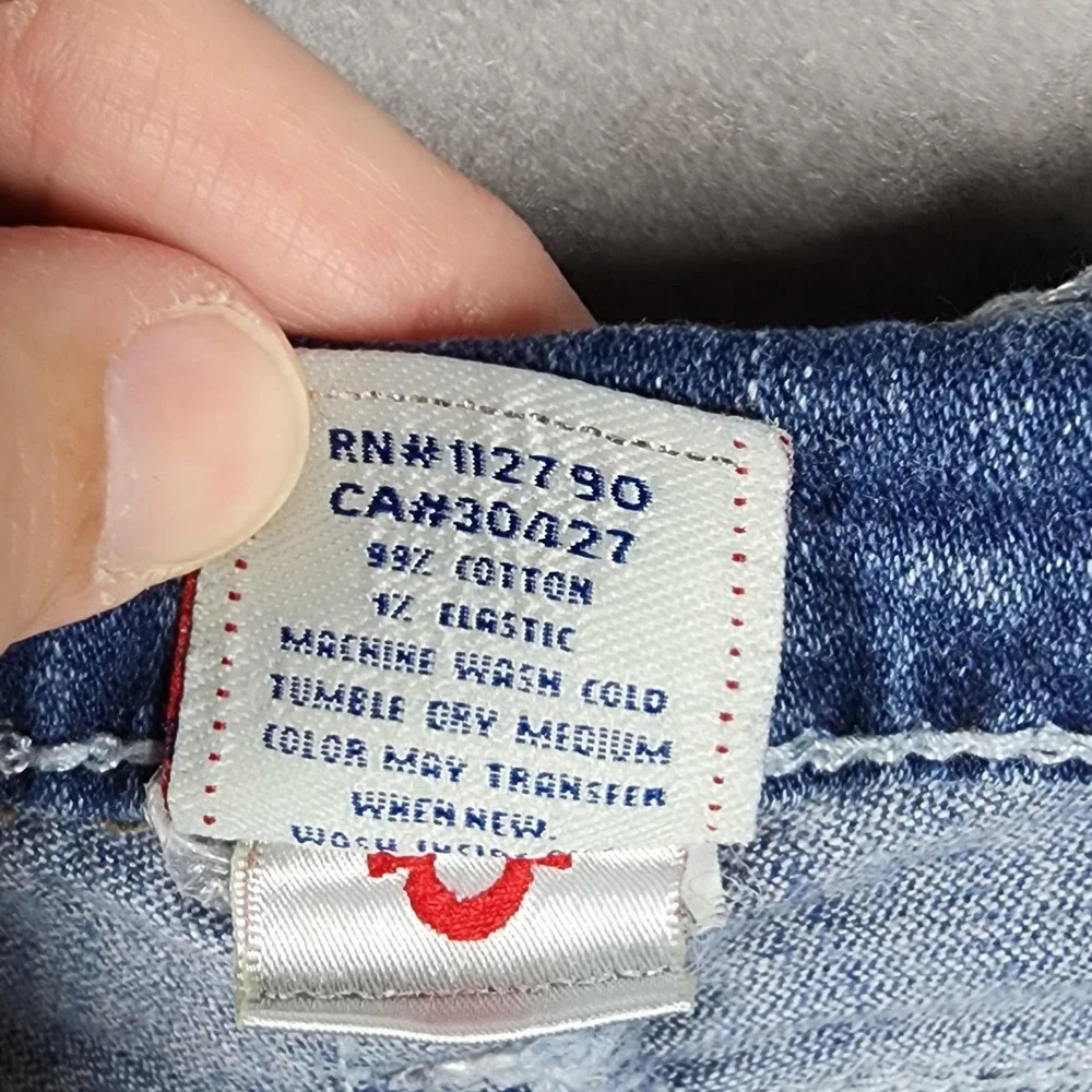 Vintage True Religion Jeans Mens Ricky Big QT Straight Leg Cut Made in‎ USA Y2K